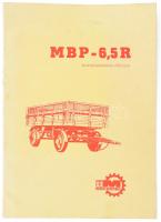 cca 1970/80 MBP-6,5R billenőszekrényes pótkocsi ábrás alkatrészkatalógus, 35p
