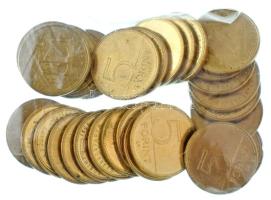 2021. 5Ft Cu-Ni-Zn "75 éves a Forint" (30db, 6xklf) ötször a teljes sor! T:XF