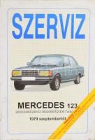 1979 Mercedes 123 személyautó szervizkönyv, 178p, papírkötés, kis kopással, gyűrődéssel.