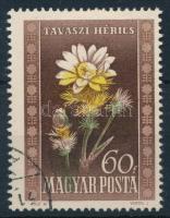 1950 Virág (I.) 60f a sárga és zöld szín látványosan eltolódva