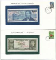 4db vegyes érmés és bankjegyes boríték tétel, benne: NDK-NSZK 1M (2xklf) "Német Monetáris Unió&...