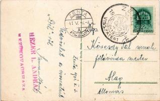 1941 Zenta, Senta; Állami gimnázium. J. Cucin kiadása / grammar school + "1941 ZENTA VISSZATÉRT...