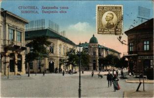 Szabadka, Subotica; Damjanich utca, Ivanits József üzlete / street view, shops. TCV card (EB)