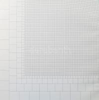 Kovács Attila (1938-2017): Geometria, 1973-76. Szitanyomat, papír, jelzett és számozott (26/50) a hátoldalán, lapméret: 40x40 cm. Kissé hullámos.