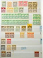 Magyar tétel a Turuloktól, töredéksorok, darabok összefüggésekkel, többletpéldányokkal, hivatalos és portó bélyegekkel, 32 lapos, A/4-es Leuchtturm berakóban