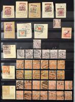 Vegyes magyar tétel benne kevés Krajcáros és Turul bélyeg, modern sorok, töredéksorok, darabok, blok...