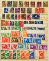 Magyar tétel, benne Krajcárosok, portók, összefüggések, 10 vastag lapos, A/4-es, kissé megviselt ber...