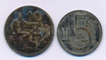 Csehszlovákia 1931. 5K Ag + 1932. 10K Ag T:F patina
Czechoslovakia 1931. 5 Korun Ag + 1932. 10 Koru...