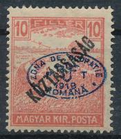 Debrecen II. 1919 Arató/Köztársaság 10f Bodor vizsgálójellel (**11.000)