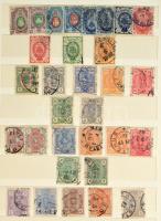 Finnország kis összeállítás a klasszikus időszaktól közepes berakóban, benne 2 küldemény, illetve kevés egyéb bélyeg