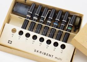 Skribent Multi rapidograph készlet, dobozában