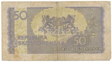 Csehszlovákia 1945. 50K T:F,VG
Czechoslovakia 1945. 50 Korun C:F,VG
Krause P#62