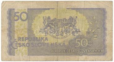 Csehszlovákia 1945. 50K T:F,VG
Czechoslovakia 1945. 50 Korun C:F,VG
Krause P#62