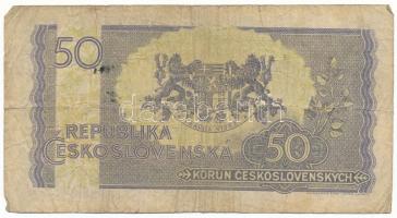 Csehszlovákia 1945. 50K T:F,VG
Czechoslovakia 1945. 50 Korun C:F,VG
Krause P#62