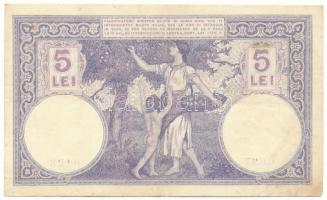 Románia 1916. augusztus 4. 5L T:F folt, egyébként szép papír
Romania 1916. August 4th 5 Lei C:F spo...
