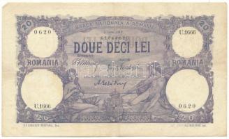 Románia 1917. július 6. 20L T:F Romania 1917. July 6th 20 Lei C:F Krause P#20