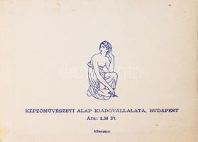 ca 1950 9 db magyar városokat ábrázoló képes füzet Balatonfüred, Gyöngyös, Héviz, Szeged, Mátraháza,...