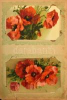 Kb. 100 db-os RÉGI képeslap gyűjtemény 96 férőhelyes szecessziós albumba rendezve, főleg művészlapok...