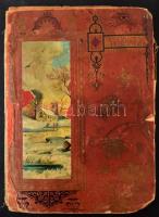 Kb. 100 db-os RÉGI képeslap gyűjtemény 96 férőhelyes szecessziós albumba rendezve, főleg művészlapok...