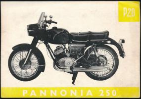 Pannonia P20 motorkerékpár négyoldalas ismertetője
