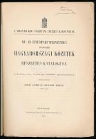 Mű- és építőipari tekintetben fontosabb magyarországi kőzetek részletes katalógusa. Összeáll.: Gesel...