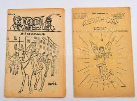 1940/40 Kossuth-diák, a Kossuth Lajos Gimnázium iskolai kiadványának 2 száma, benne Horthy Miklós bevonulásáról, stb.