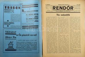 1930/30 Rendőr magazin 5 darab száma