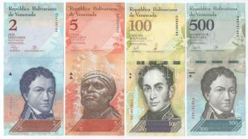 Venezuela 2013-2017. 2B-20.000B (9xklf) T:UNC,AU
Venezuela 2013-2017. 2 Bolívares - 20.000 Bolívare...