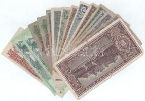 Vegyes, 16db-os Pengő és Forint bankjegyekből álló tétel T:F,VG