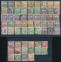 61 db elfogazott főleg Turul bélyeg, 2 stecklapon