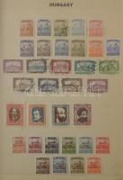 1871-1973 Kis magyar gyűjtemény, összeállítás iratlefűzőben, papírlapokon