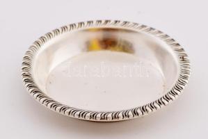 Ezüst (Ag) ékszeres tálka, jelzett, d: 7,5 cm, nettó 18g