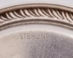 Ezüst (Ag) ékszeres tálka, jelzett, d: 7,5 cm, nettó 18g