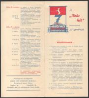 1934 Kecskemét, "Hirös Hét" programja + 2 db fejléces levélpapírra írt levél