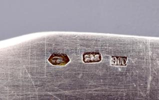 Ezüst (Ag) kenőkés, jelzett, h: 14 cm, nettó 21g