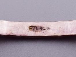 Ezüst (Ag) karkötő, jelzett, d: 7 cm, nettó 7,2g