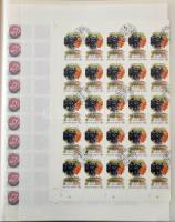 1951-1990 Ívgyűjtemény 50 lapos Lindner ívberakóban, közte hajtott és hajtattalan ívek