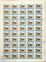 1951-1990 Ívgyűjtemény 50 lapos Lindner ívberakóban, közte hajtott és hajtattalan ívek