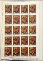 1951-1990 Ívgyűjtemény 50 lapos Lindner ívberakóban, közte hajtott és hajtattalan ívek