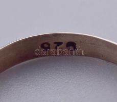 Ezüst (Ag) ékszerek, közte kővel, közte sérült, bruttó 11g