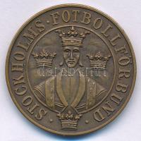 Svédország 1929. "Stockholmi Labdarúgó Szövetség / 1. díj D. M. Jún. 1929" kétoldalas bronz díjérem (27,5mm) T:AU Sweden 1929. "Stockholms Fotbollförbund / 1. preis D. M. Jun. 1929" two-sided bronze award medal (27,5mm) C:AU