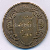 Svédország 1929. "Stockholmi Labdarúgó Szövetség / 1. díj D. M. Jún. 1929" kétoldalas bron...