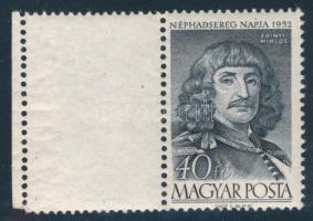 1952 Néphadsereg napja 40f bal oldali üres mezővel