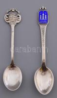 2 darab ezüst (Ag) díszkanál, jelzett, nettó 15,5g