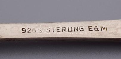 2 darab ezüst (Ag) díszkanál, jelzett, nettó 15,5g