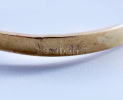 Arany (Au) gyűrű, m: 58, jelzett, 14k, nettó 1,7g