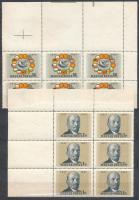 1957 NOSZF sor hatostömbökben, nagy, részben lefogazott ívszélekkel