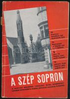 Heimler Károly: A szép Sopron. Soproni képeskönyv. Összeáll.: - - . Magyar tájak, magyar városok I. Bp., 1933, Somló Béla (Hungária-ny.), 85+(11) p. Oldalszámozáson belül egészoldalas, fekete-fehér fotókkal. Magyar, német, olasz, francia, angol nyelvű függelékkel. Kiadói papírkötés, sérült, a könyvtesttől különvált borítóval.