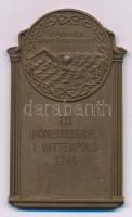 Svédország 1941. "Svéd Úszószövetség / III Fedett pályás sorozat I Vízilabda" egyoldalas bronz díjérem, hátoldalán "C.C.SPORRONG&amp;CO STOCKHOLM" gyártói jelzéssel (~40x57mm) T:AU Sweden 1941. "Svenska Simförbundet / III Inomhusserien I Vattenpolo " one-sided bronze award medal, with "C.C.SPORRONG&amp;CO STOCKHOLM" maker's mark on the reverse (~40x57mm) C:AU