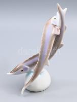 Hollóházi vizapár. Jelzett, hibátlan, m: 23,5 cm